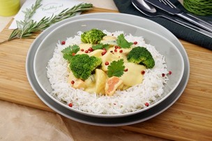Veganes Yang Gang Curry mit Basmati Reis