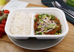 Rotes Rinder Curry mit Basmatireis & Sprossen
