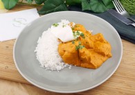 Tandoori Chicken mit Minzjoghurt, Reis & Karotten